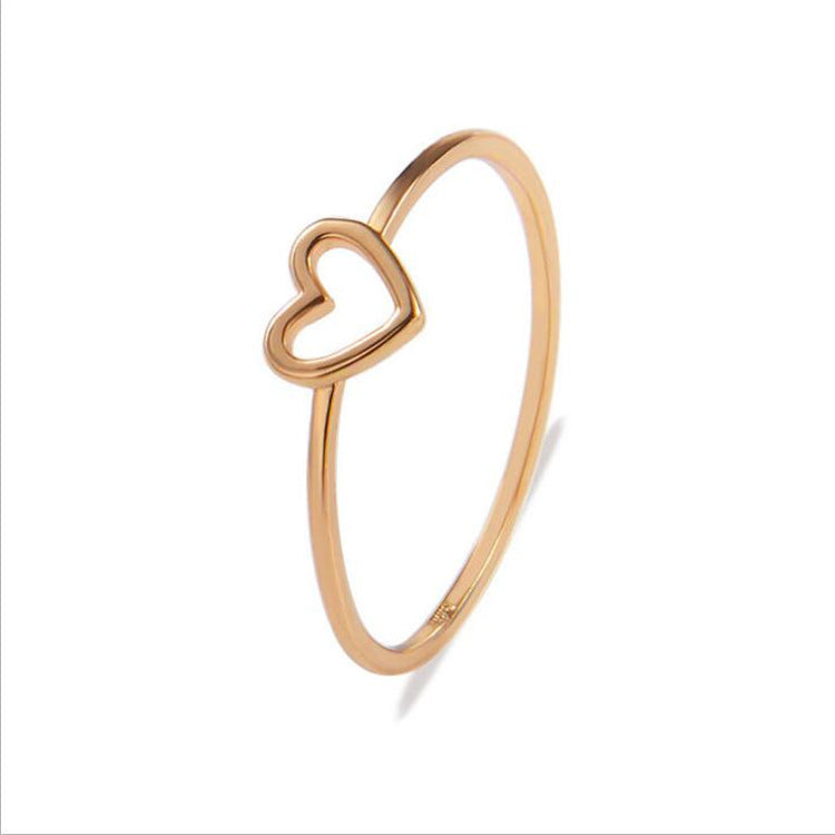 Bague coeur pêche