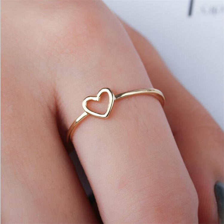 Bague coeur pêche