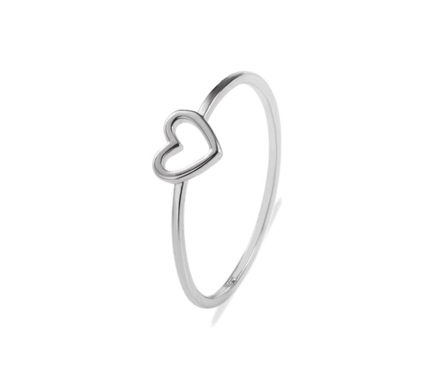 Bague coeur pêche