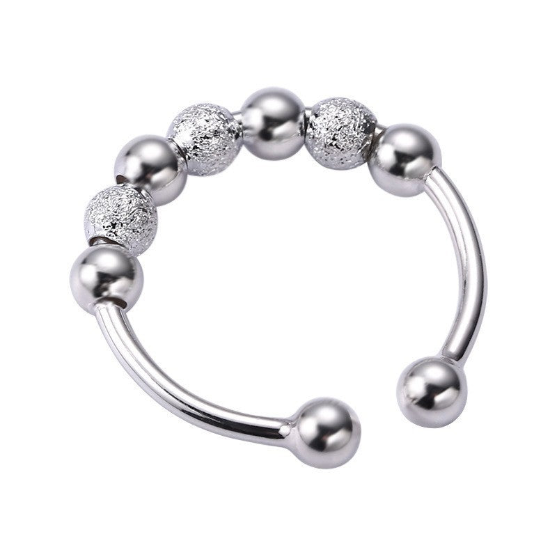 Anxiety Rings For Women Spiral Fidget Beads