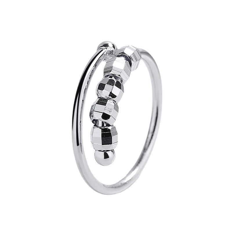 Anxiety Rings For Women Spiral Fidget Beads