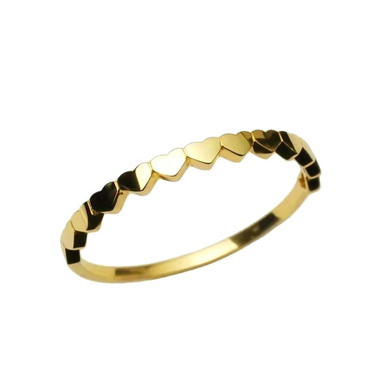 Simple Hearts Rings for Women Silver Color/Gold Color