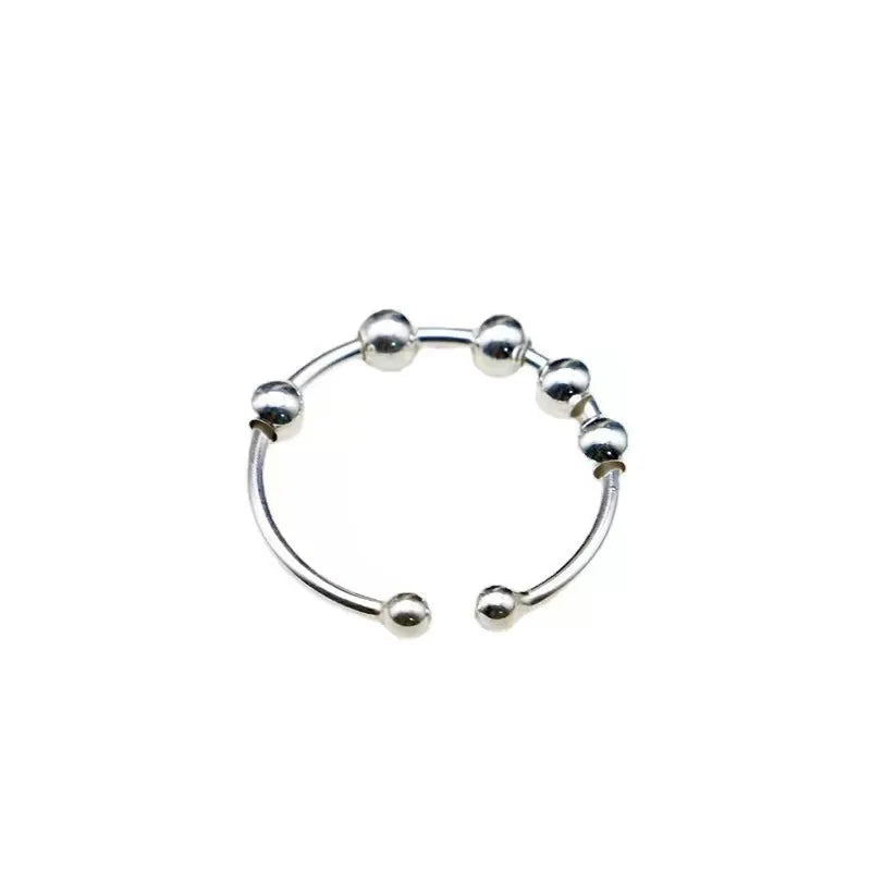 Anxiety Rings For Women Spiral Fidget Beads